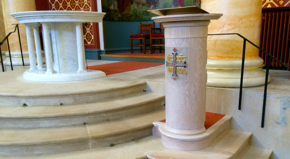 Limed Oak Steps & Lectern